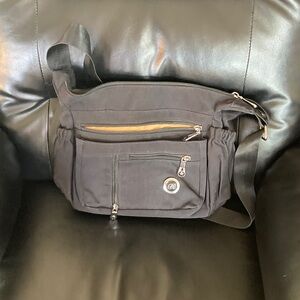 Everyday Black Crossbody Belt Bag with Multiple Pockets